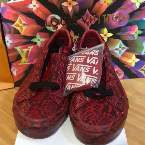 X VANS SNAKE-PRINT SNEAKERS - Picture 2 of 5